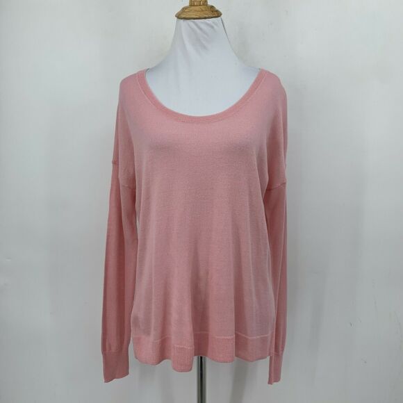 Madewell Southstar Wool Blend Pink Sweater Size XXS Pullover Long Sleeve Thin - Picture 2 of 11